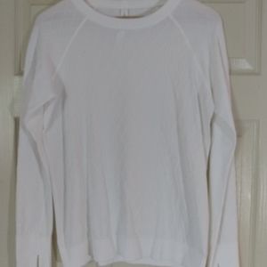 White Lululemon long sleeve - Cable knit detail